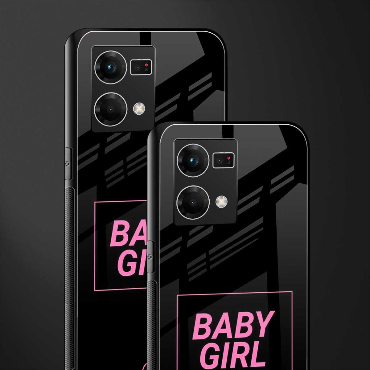 baby girl back phone cover | glass case for oppo f21 pro 4g