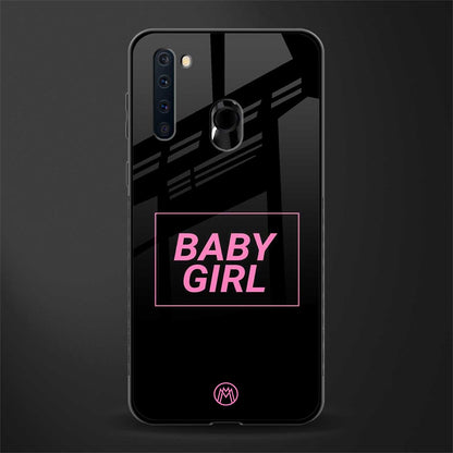 baby girl glass case for samsung a21 image