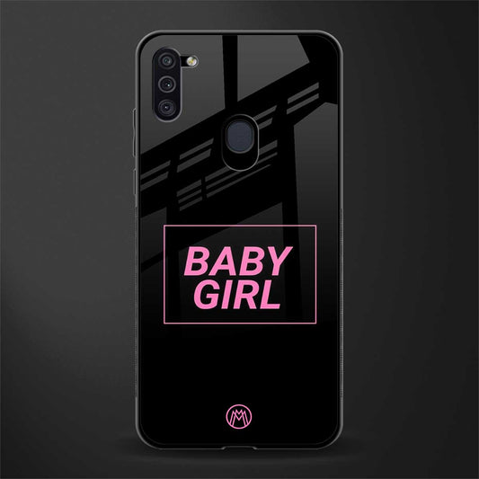 baby girl glass case for samsung a11 image