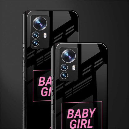baby girl back phone cover | glass case for xiaomi 12 pro