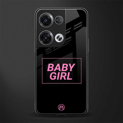 baby girl back phone cover | glass case for oppo reno 8