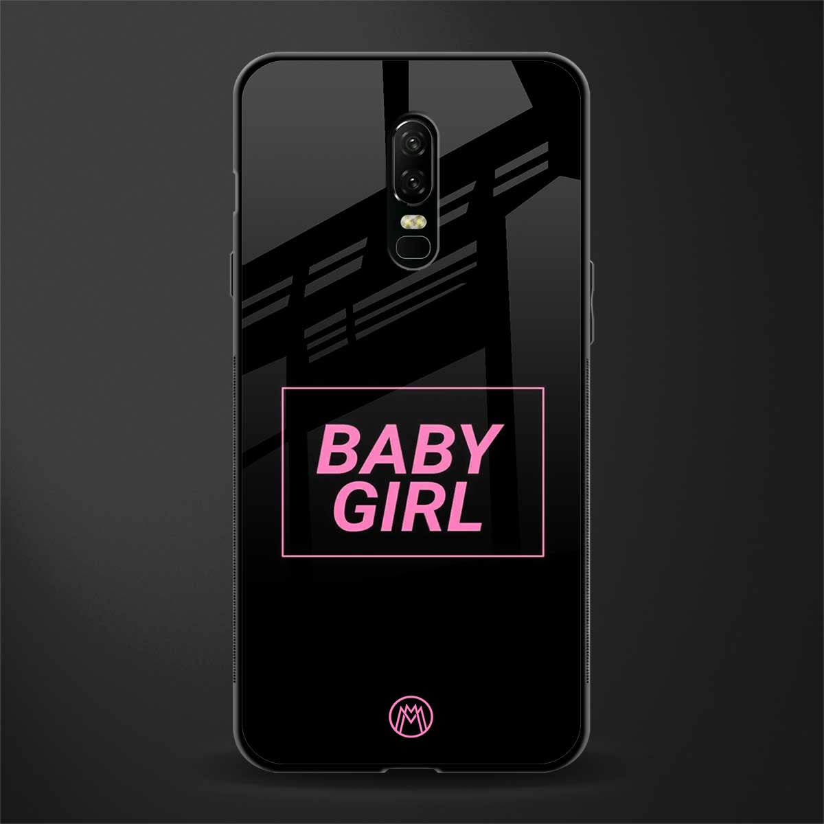baby girl glass case for oneplus 6 image