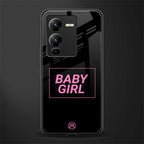 baby girl back phone cover | glass case for vivo v25 pro 5g