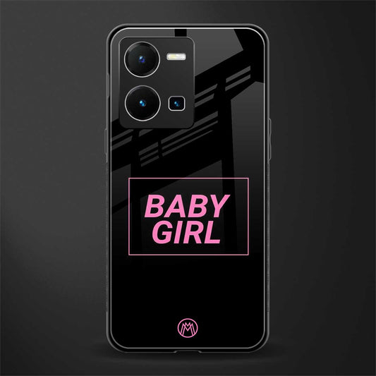 baby girl back phone cover | glass case for vivo y35 4g