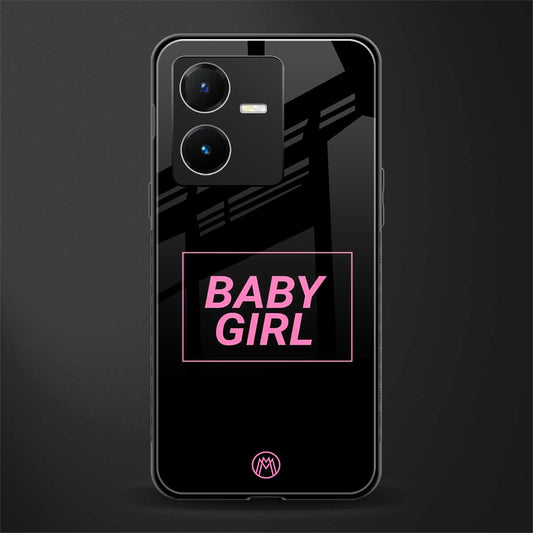 baby girl back phone cover | glass case for vivo y22