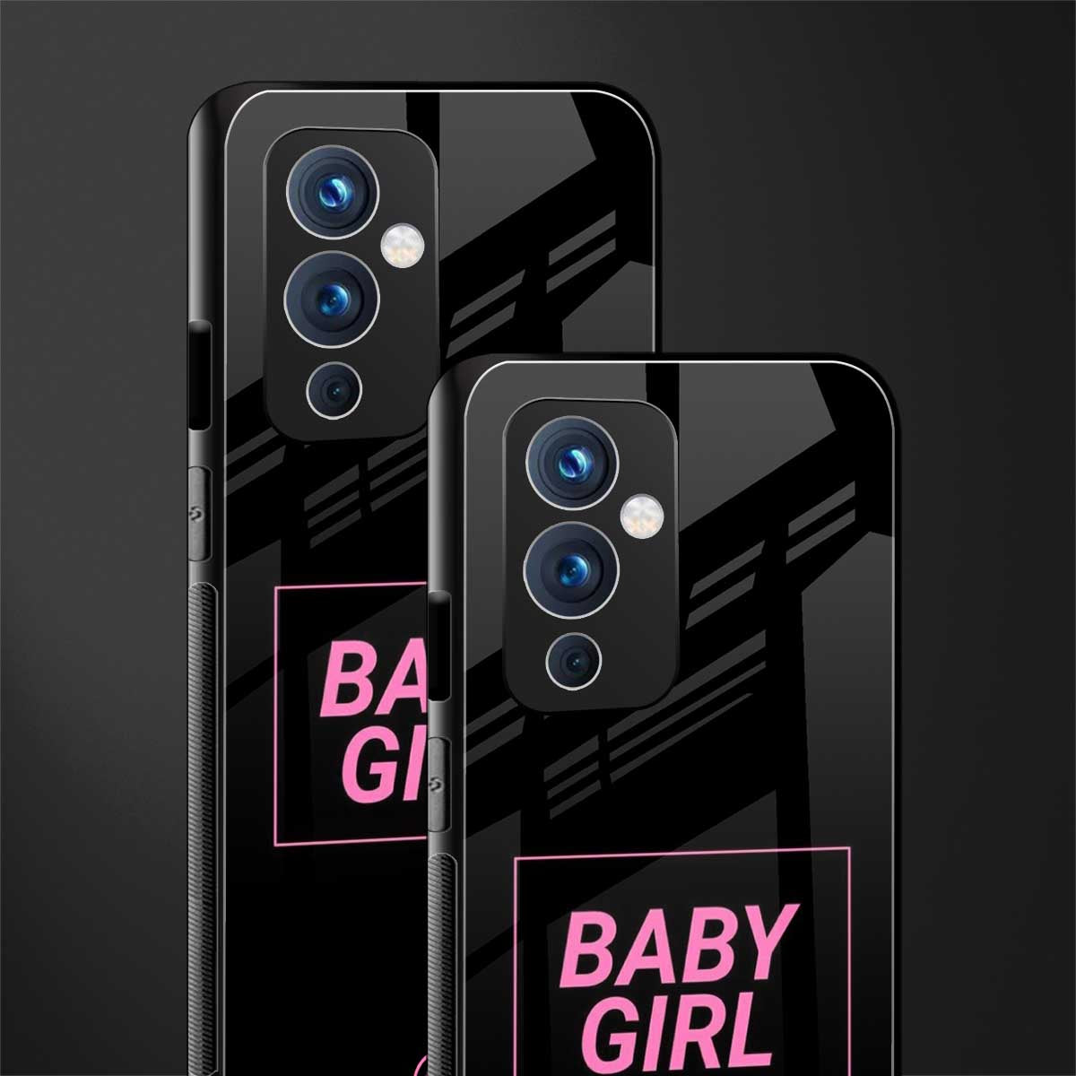 baby girl back phone cover | glass case for oneplus 9