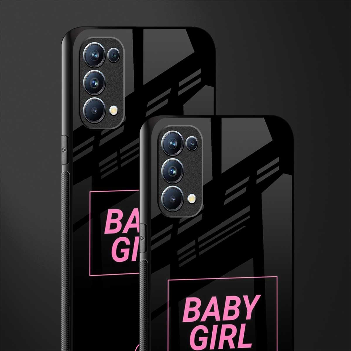 baby girl back phone cover | glass case for oppo reno 5