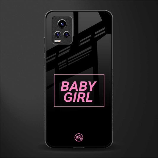 baby girl back phone cover | glass case for vivo v21e 4g