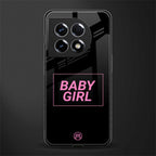 baby girl back phone cover | glass case for oneplus 11