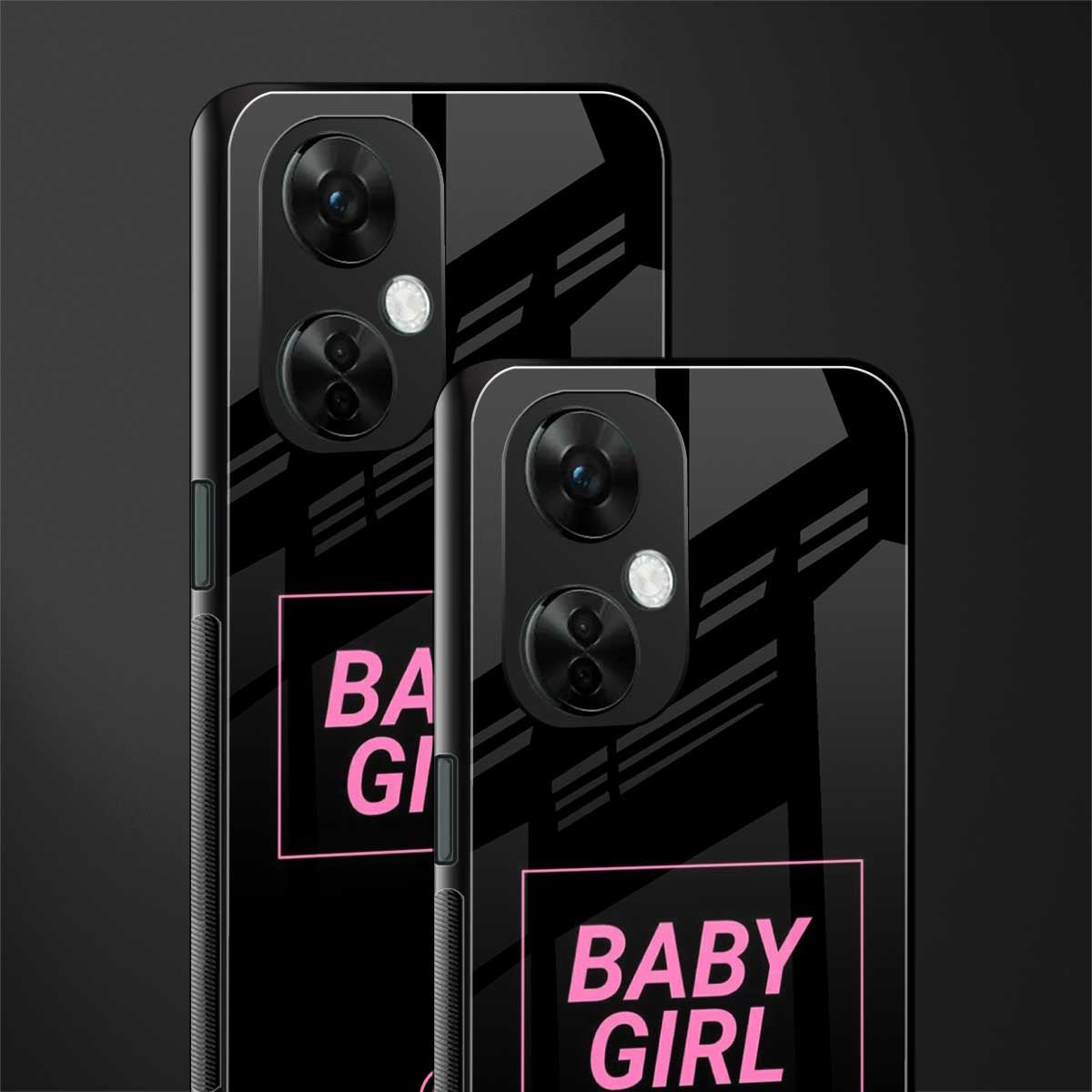 baby girl back phone cover | glass case for oneplus nord ce 3 lite