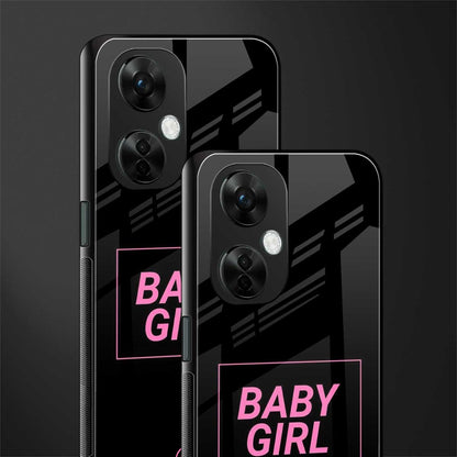 baby girl back phone cover | glass case for oneplus nord ce 3 lite