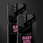 baby girl back phone cover | glass case for samsun galaxy a24 4g