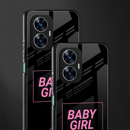 baby girl back phone cover | glass case for realme c55