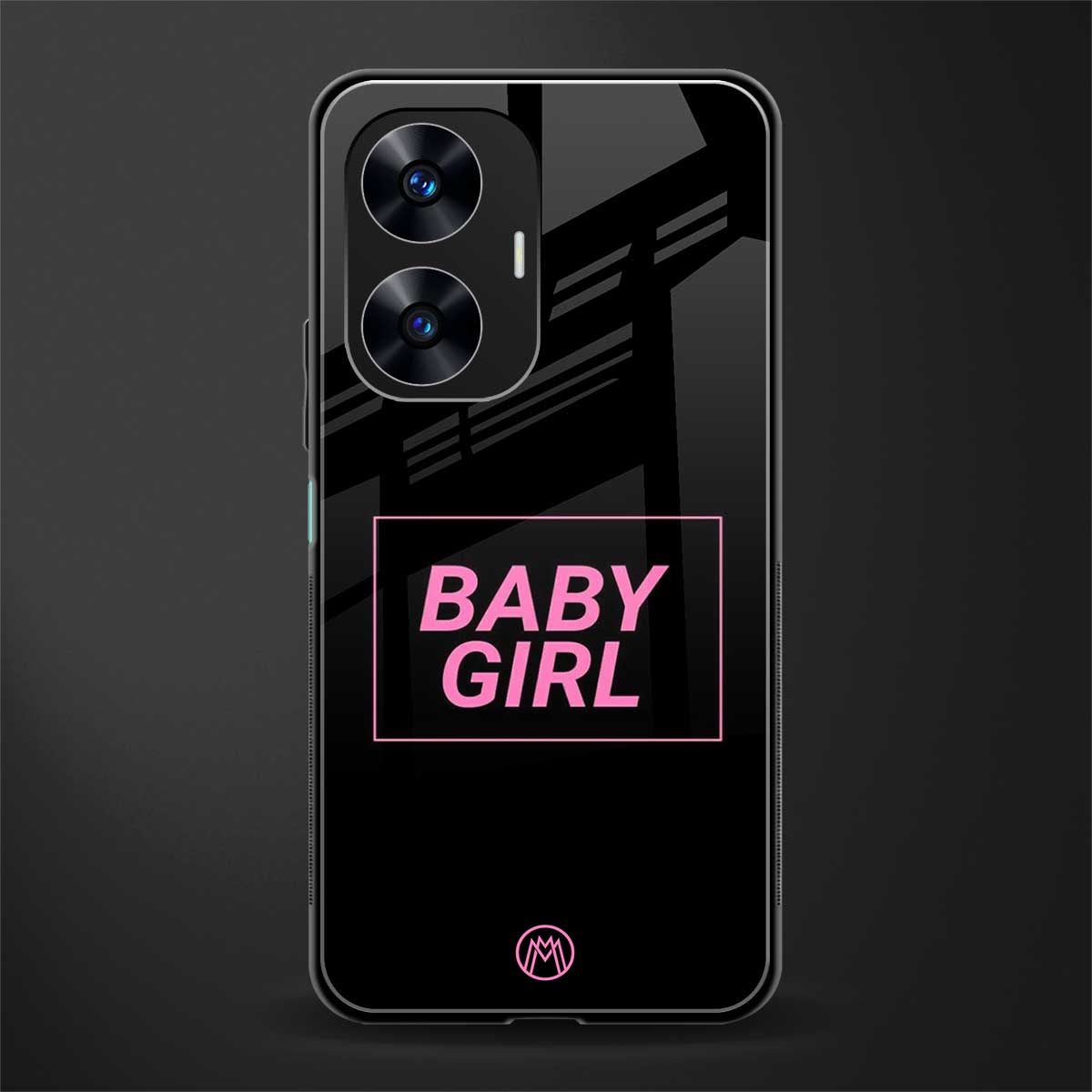 baby girl back phone cover | glass case for realme c55