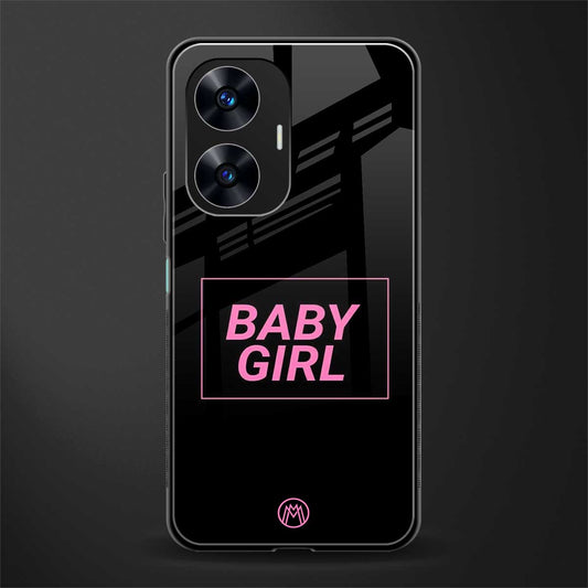 baby girl back phone cover | glass case for realme c55