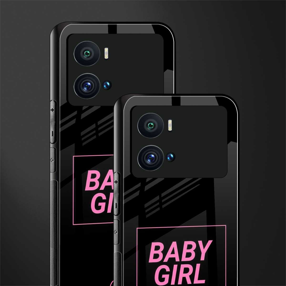 baby girl back phone cover | glass case for iQOO 9 Pro