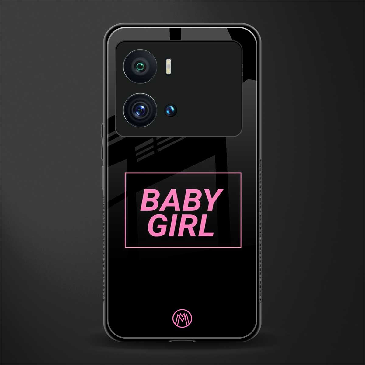 baby girl back phone cover | glass case for iQOO 9 Pro