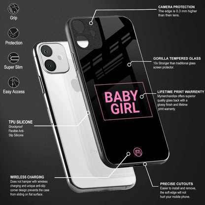 baby girl back phone cover | glass case for samsun galaxy a24 4g