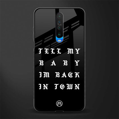 back in town glass case for poco x2 image