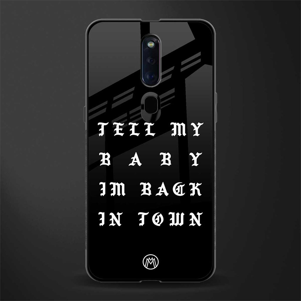 back in town glass case for oppo f11 pro image