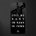 back in town glass case for oppo f11 pro image