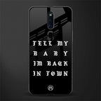 back in town glass case for oppo f11 pro image