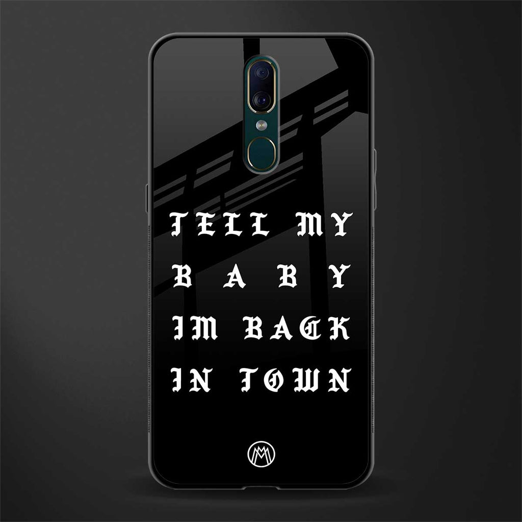 back in town glass case for oppo f11 image