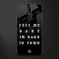 back in town glass case for oppo f11 image