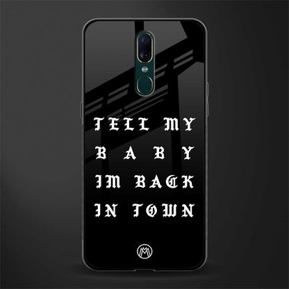 back in town glass case for oppo f11 image