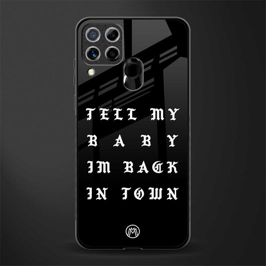 back in town glass case for realme c15 image