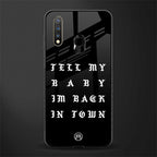 back in town glass case for vivo u20 image