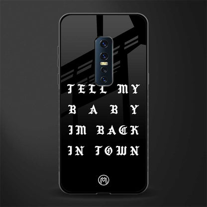 back in town glass case for vivo v17 pro image