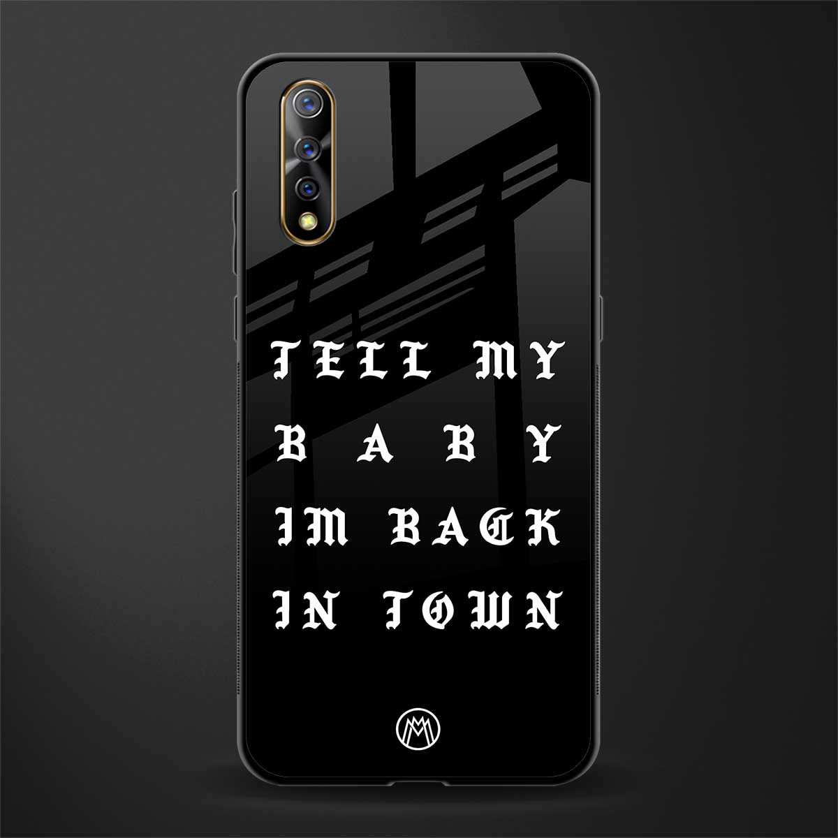 back in town glass case for vivo s1 image