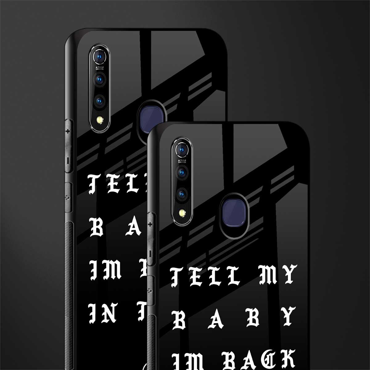 back in town glass case for vivo z1 pro image-2