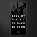 back in town glass case for vivo z1 pro image