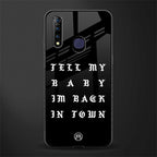 back in town glass case for vivo z1 pro image