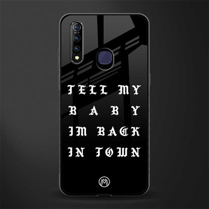 back in town glass case for vivo z1 pro image