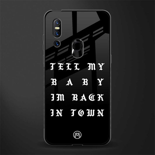 back in town glass case for vivo v15 image