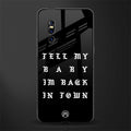 back in town glass case for vivo v15 pro image