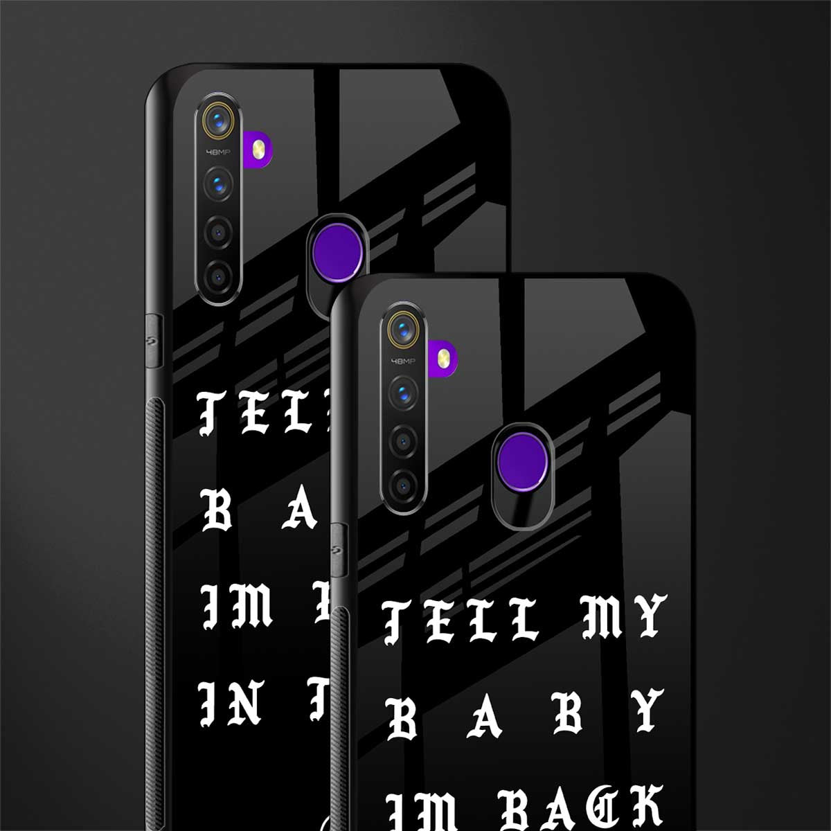 back in town glass case for realme 5s image-2