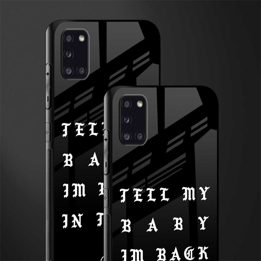 back in town glass case for samsung galaxy a31 image-2