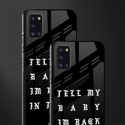 back in town glass case for samsung galaxy a31 image-2