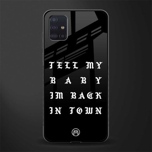 back in town glass case for samsung galaxy a71 image