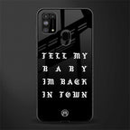 back in town glass case for samsung galaxy f41 image