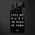 back in town glass case for samsung galaxy m21 image
