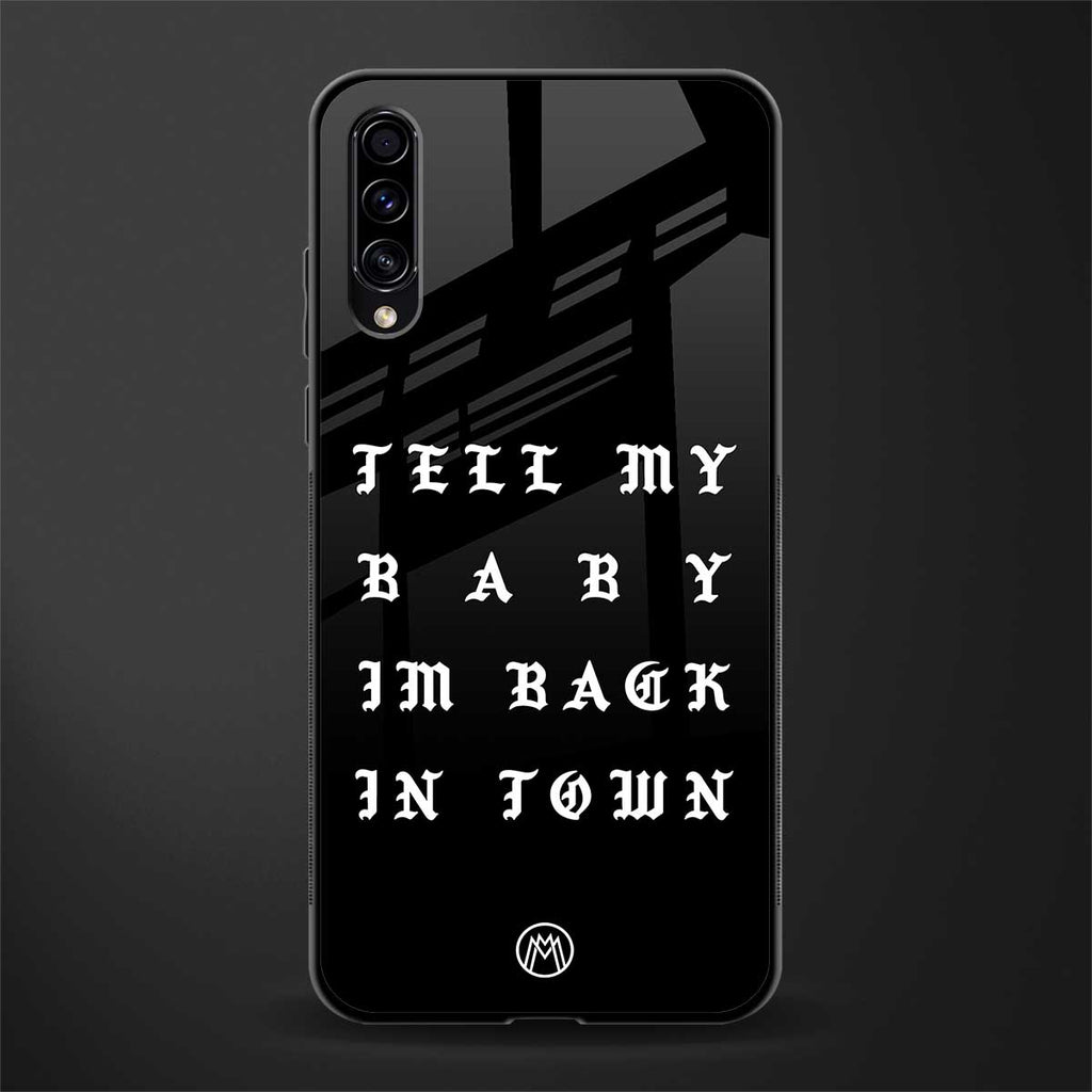 back in town glass case for samsung galaxy a30s image