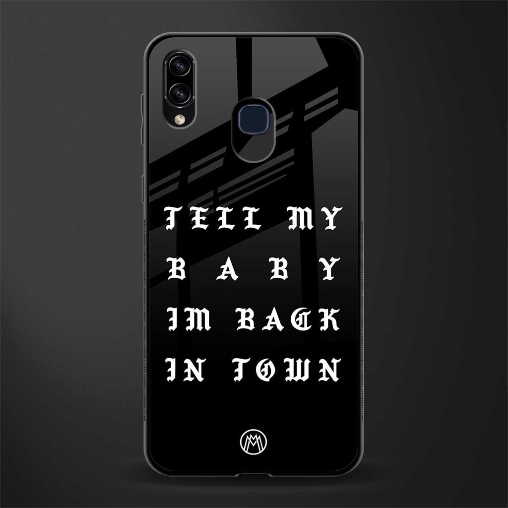 back in town glass case for samsung galaxy a30 image