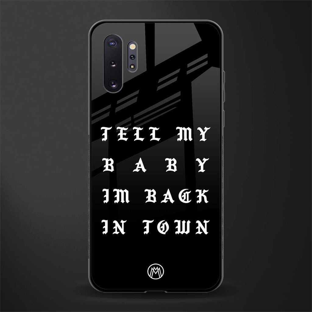 back in town glass case for samsung galaxy note 10 plus image