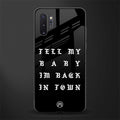 back in town glass case for samsung galaxy note 10 plus image