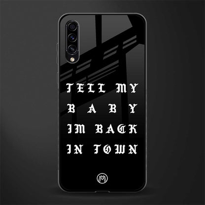 back in town glass case for samsung galaxy a70 image